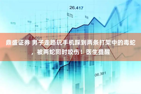 鼎盛证券 男子走路玩手机踩到两条打架中的毒蛇，被两蛇同时咬伤！医生提醒